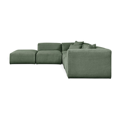 Gus* Modern NEST Morris Pine left facing modular 5pc sectional