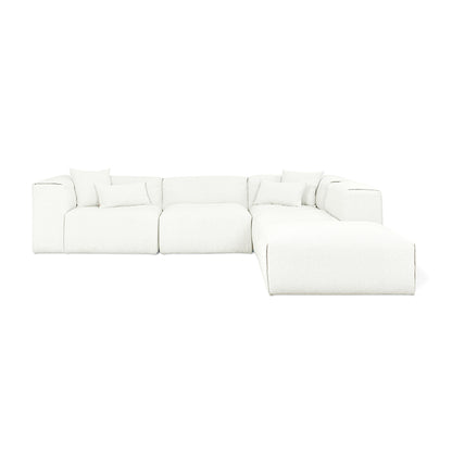 Gus* Modern NEST Morris Bone right facing modular 5pc sectional