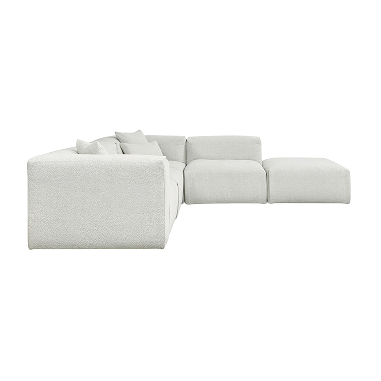 Gus* Modern NEST Morris Fog right facing modular 5pc sectional