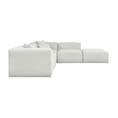 Gus* Modern NEST Morris Fog right facing modular 5pc sectional