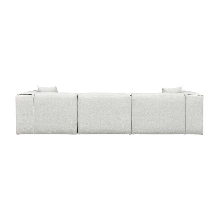 Gus* Modern NEST Morris Fog right facing modular 5pc sectional