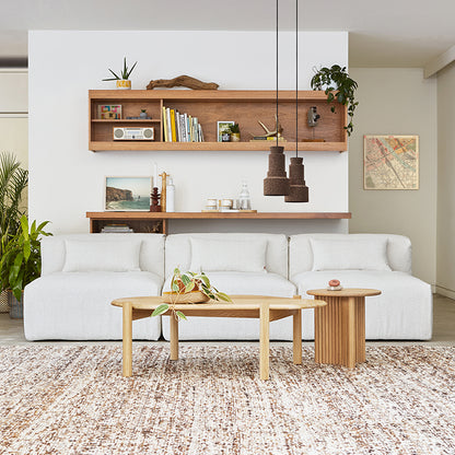 Gus* Modern NEST Morris Scoria modular 3pc armless sofa