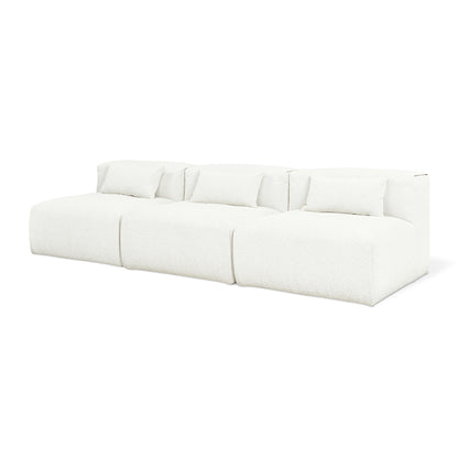 Gus* Modern NEST Morris Bone modular 3pc armless sofa