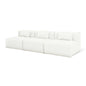 Gus* Modern NEST Morris Bone modular 3pc armless sofa