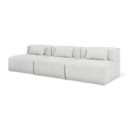 Gus* Modern NEST Morris Fog modular 3pc armless sofa