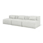 Gus* Modern NEST Morris Fog modular 3pc armless sofa