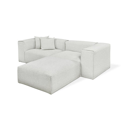 Gus* Modern NEST Morris Fog modular 3pc sectional