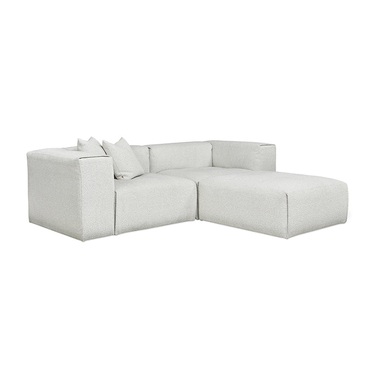 Gus* Modern NEST Morris Fog modular 3pc sectional