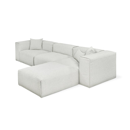 Gus* Modern NEST Morris Fog modular 4pc sectional