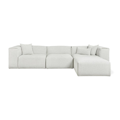 Gus* Modern NEST Morris Fog modular 4pc sectional