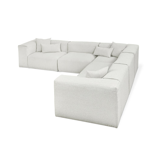 Gus* Modern NEST Morris Fog modular 5pc corner sectional