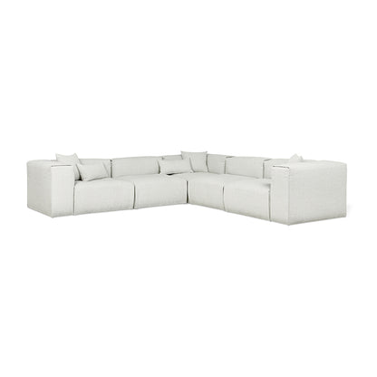 Gus* Modern NEST Morris Fog modular 5pc corner sectional