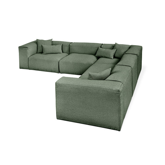 Gus* Modern NEST Morris Pine modular 5pc corner sectional