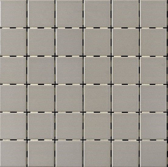 ONTARIO Taupe 2 x 2 square mosaic matte wall / floor tile
