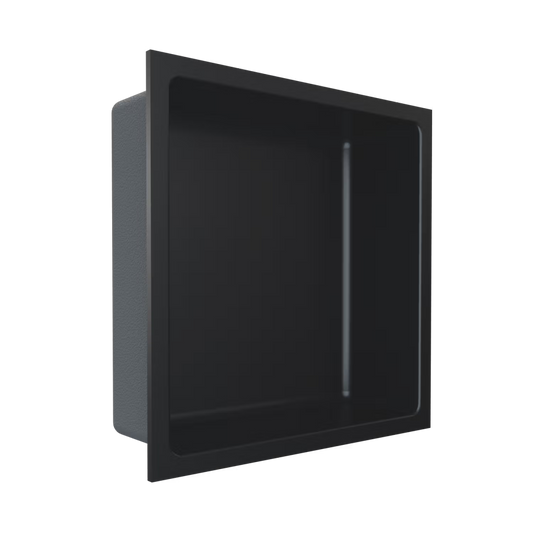FUSION Black 12 x 12 stainless steel niche
