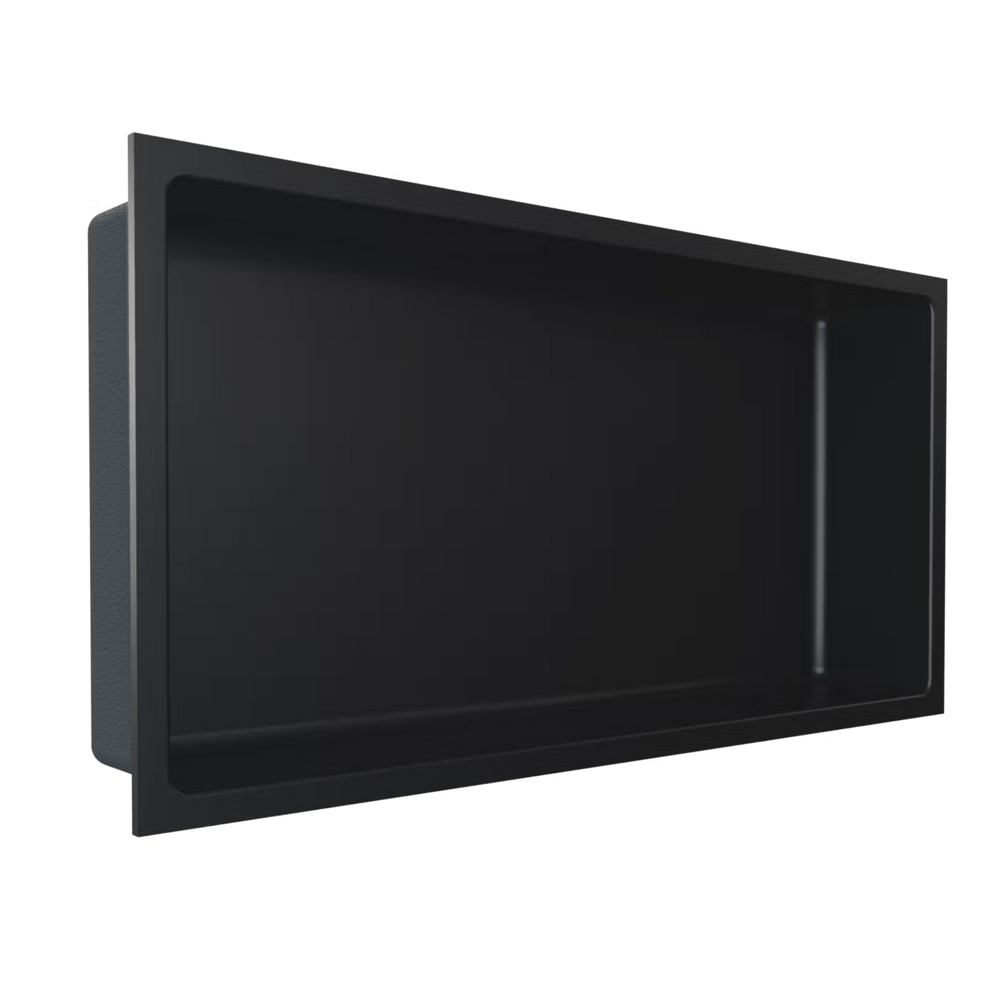 FUSION Matte Black 12 x 24 stainless steel niche