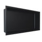 FUSION Matte Black 12 x 24 stainless steel niche
