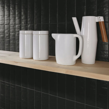 RHYTHM Black 3 x 12 matte wall tile