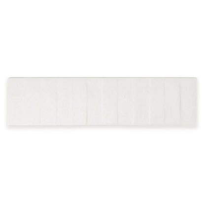 RHYTHM White 3 x 12 matte wall tile