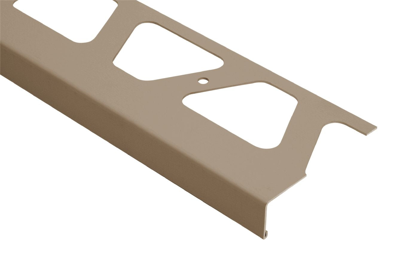 Schluter® BARA-RW Light Beige 1-3/16-inch L-shaped edging profile for balconies and terraces