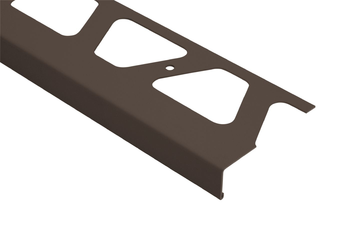 Schluter® BARA-RW Black Brown 1-3/16-inch L-shaped edging profile for balconies and terraces