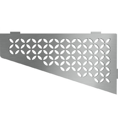 Schluter®-SHELF-E FLORAL Stainless SHELF-E quadrilateral shelf