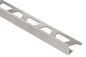 Schluter® BRUSHED NICKEL 3/8-inch tile edge trim