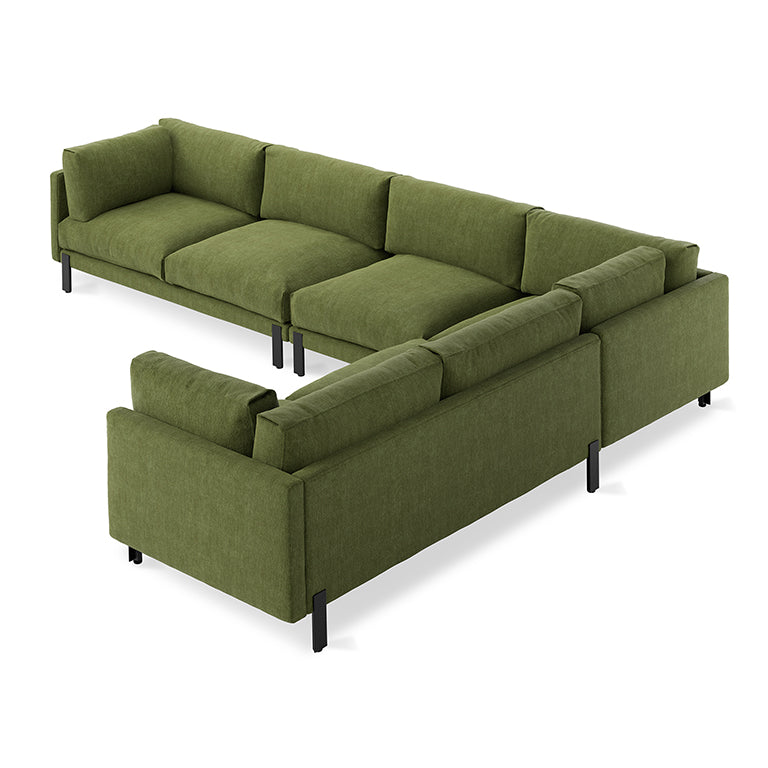 Gus* Modern SILVERLAKE Bastille Clover xl sectional (right)