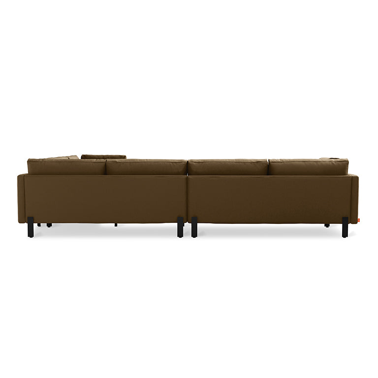 Gus* Modern SILVERLAKE Velvet Cocoa xl sectional (right)