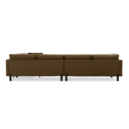 Gus* Modern SILVERLAKE Velvet Cocoa xl sectional (right)