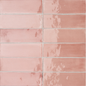 TBRICK Pink Panther 2 x 6.5 zellige style glossy wall tile