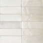 TBRICK Seashell 2 x 6.5 zellige style glossy wall tile