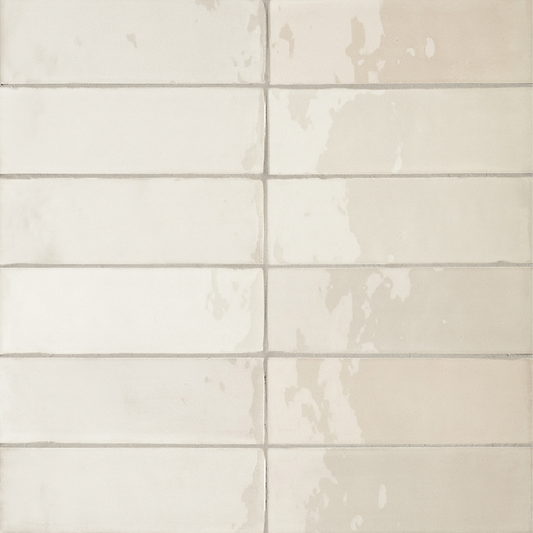 TBRICK Sepia 2 x 6.5 zellige style glossy wall tile