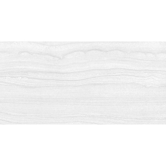 TIMELESS White 12 x 24 travertine effect matte wall / floor tile