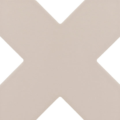 PORTO Taupe 5 x 5 "cross" and / or 6.5 x 6.5 "star" porcelain matte wall / floor tile