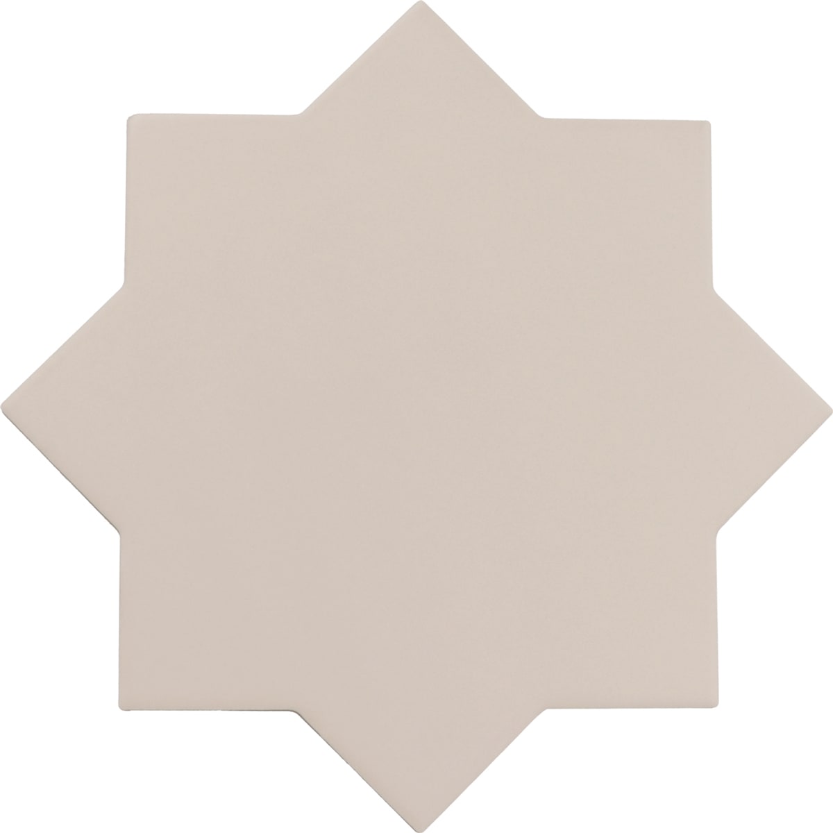 PORTO Taupe 5 x 5 "cross" and / or 6.5 x 6.5 "star" porcelain matte wall / floor tile