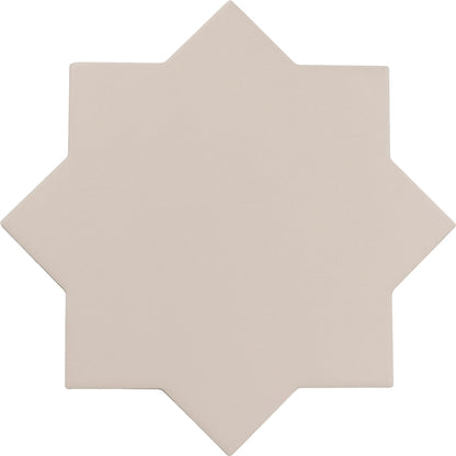 PORTO Taupe 5 x 5 "cross" and / or 6.5 x 6.5 "star" porcelain matte wall / floor tile