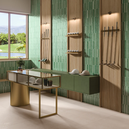 TEMPO Green 8 x 8 ceramic wall tile