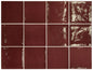 VILLAGE Aubergine 5 x 5 zellige style glossy wall tile