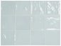 VILLAGE Cloud 5 x 5 zellige style glossy wall tile