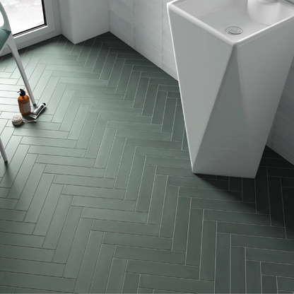 WADI Noir 2.5 x 12 matte porcelain wall / floor tile
