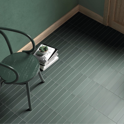 WADI Noir 2.5 x 12 matte porcelain wall / floor tile