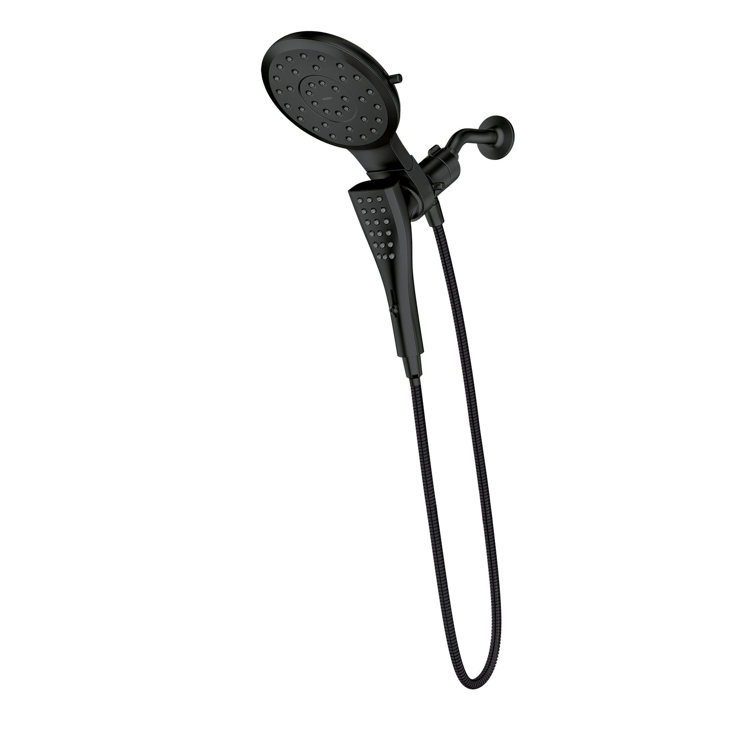 Moen MAGNETIX Matte Black combination handheld shower