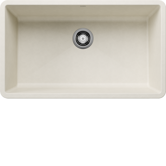 Blanco PRECIS U Soft White Silgranit super single kitchen sink