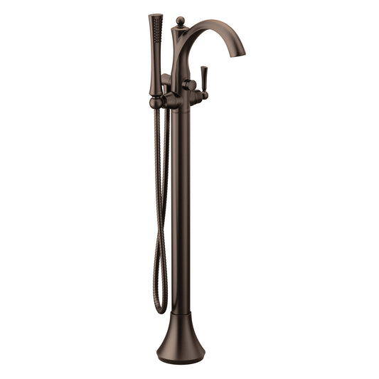 Moen WYNFORD® Oil Rubbed Bronze freestanding tub filler with hand shower