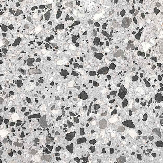 RECYCLE Dark 8 x 8 terrazzo style porcelain tile