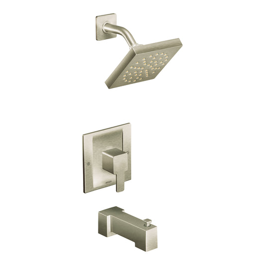 Moen TS2713BN | brushed nickel 90 Degree Posi-Temp tub & shower faucet