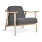 Gus* Modern BALTIC Andorra Pewter chair with Natural Ash frame