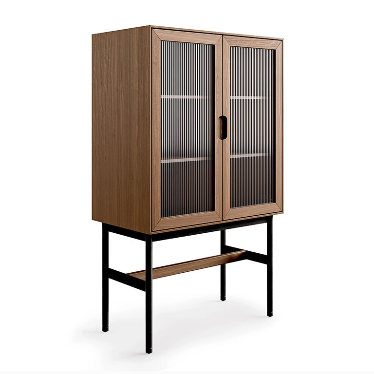 Gus* Modern MUNRO Classic Walnut vitrine