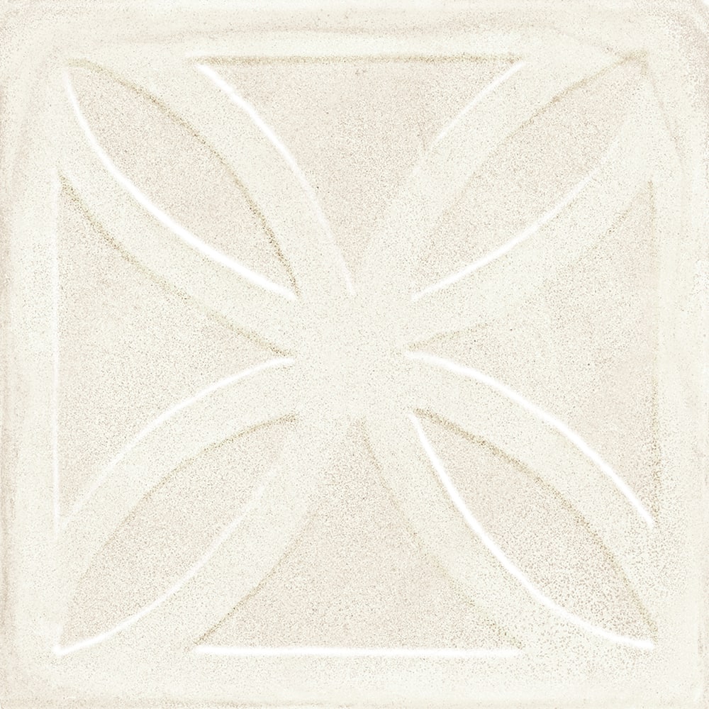 AMURI Avorio 8 x 8 struttura 3D gelosia porcelain wall / floor tile